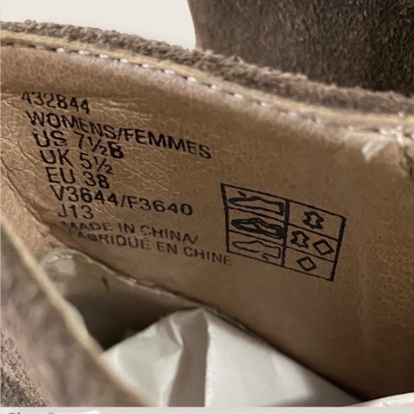 Lands End Chelsea Ankle Boots Sz 7.5 Brown Suede - Picture 14 of 15